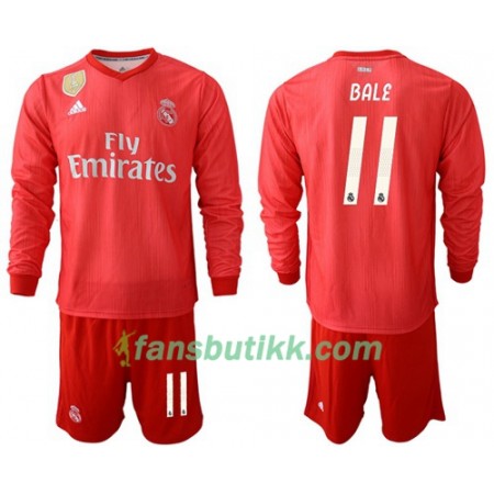 Fotballdrakt Real Madrid Bale 11 Barn Tredjetrøye 2018-2019 Langermet